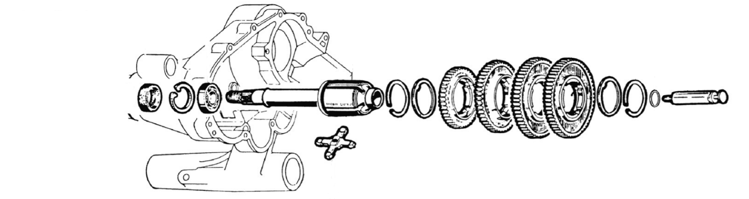 Ingranaggi cambio e albero cambio Ingranaggi cambio e albero cambio
