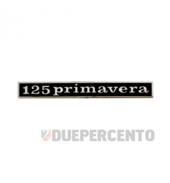 Targhetta posteriore "125 primavera", per Vespa 125 Primavera / Vespa Primavera ET3