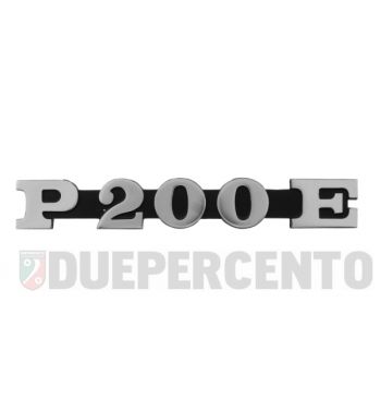 Targhetta "P200E", per cofano per Vespa P200E