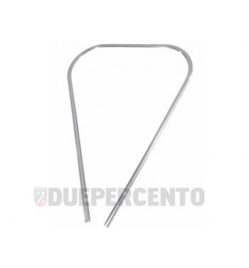 Profilo scudo grigio in plastica per Vespa 50/ 50 Special/ ET3/ Primavera/ PX125-200/ P200E/ ARCOBALENO/ MY