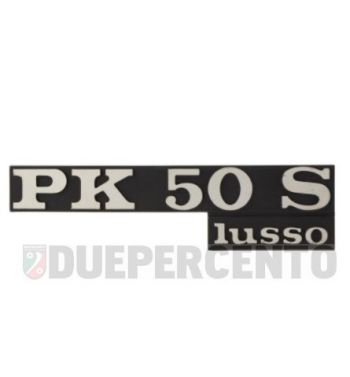 Targhetta laterale "PK 50S Lusso" cofano sinistro per Vespa PK50 S Lusso, V5X2T