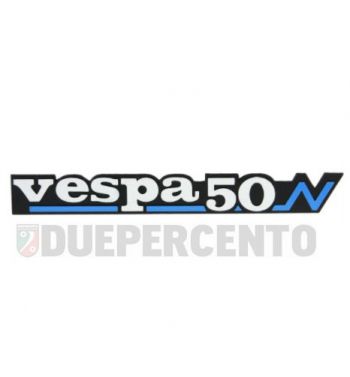 Targhetta laterale "VESPA 50N" cofano sinistro per Vespa PK 50-125 XL N/​Nuovo
