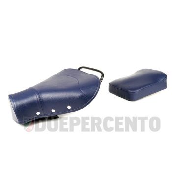 Sella monoposto con cuscino blu per Vespa 125 VNB1-5/​ 150 VBA/ ​VBB/ ​GL