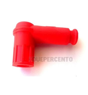 Pipetta candela VMC rossa siliconata per Vespa 50/ 50 special/ ET3/ PX125-200/ P200E/ Rally 180-200/ T5/ GTR/ TS/ Sprint
