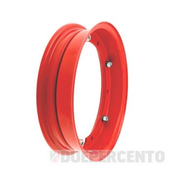 Cerchio RMS 2.10-10 rosso per Vespa 50/ 50 special/ ET3/ PX125-200/ P200E/ Rally 180-200/ T5/ GTR/ TS/ Sprint