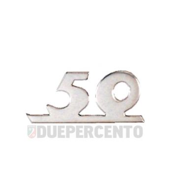 Targhetta "50" per scudo anteriore per Vespa 50 Special