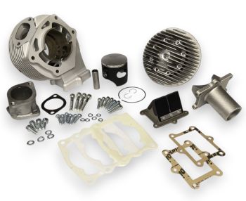 Cilindro da competizione QUATTRINI M200S, versione 2025, d67, corsa 56.5 per carter motore Quattrini C-200 per Vespa 50/ 50 Special/ ET3/ Primavera/ PK50-125