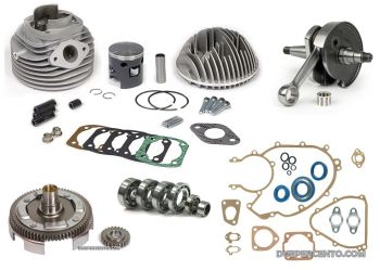 Tuning kit VMC KAPPA58, con albero BGM cono 20 per Vespa 50/ 50 Special/ ET3/ Primavera/ PK50-125