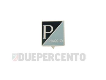 Stemma quadro "PIAGGIO", 25x28 mm, da incollare per Vespa 50 N/ S/ SS/ 90 SS/ 125 VMA1T