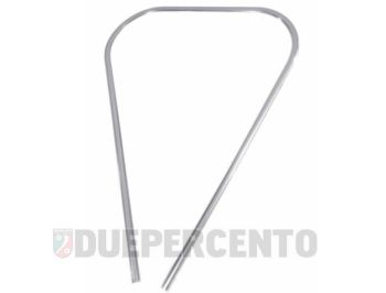Profilo scudo PIAGGIO grigio in plastica per Vespa PX125-200/ P200E/ ARCOBALENO/ MY
