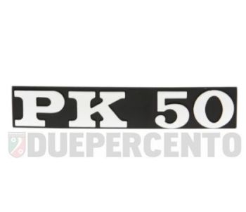 Targhetta laterale "PK 50" cofano sinistro per Vespa PK50, V5X1T
