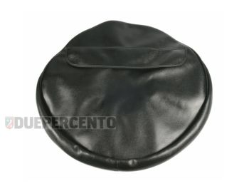 Copriruota nero per pneumatico 300-10" con tasca per Vespa / Lambretta