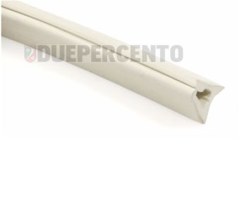 Profilo bauletto portaoggetti bianco, h=10 mm, l=1700 mm per Vespa TS/160GS/180SS/ Rally adatto anche PX125-200/PE/Lusso/'98/MY/T5