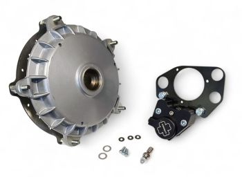 Kit freno a disco posteriore CRIMAZ pinza nera per Vespa PX125-200/ T5/ Rally180-200/ GTR/ Sprint