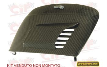 Sportello motore carbon look con presa d'aria per Vespa 50/ L/ R/ S / Special/ SS/ ET3/Primavera