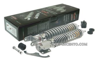 Kit ammortizzatori CARBONE tuning sport grigio per Vespa PX125-200/ P200E / Arcobaleno/ '98/ MY/ '11/ T5