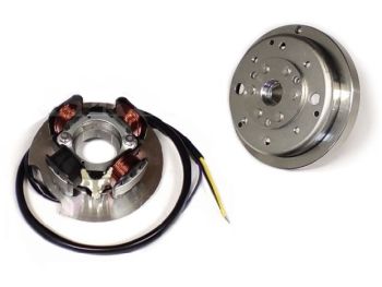 Statore con volano VMC CLASSIC cono 20mm, 1.4 Kg per accensione VMC per Vespa 50/ 50 Special/ ET3/ Primavera/ PK50-125