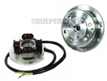 Statore con volano VMC CNC cono 20mm, 1.2 Kg per accensione VMC per Vespa 50/ 50 Special/ ET3/ Primavera/ PK50-125