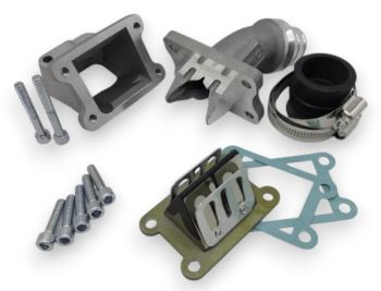 Collettore aspirazione lamellare VMC, 24mm, 3 fori per PHBL 24 per Vespa PK50-125/ ETS/ XL/ HP