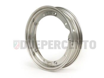 Cerchio in acciaio inox BGM PRO 2.10-10 scomponibile verniciato grigio per Vespa 50/ 50 special/ ET3/ PX125-200/ P200E/ Rally 180-200/ T5/ GTR/ TS/ Sprint