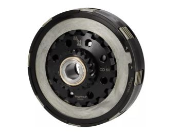 Frizione 10 molle, 23 denti BGM Superstrong 2.0, Touring CR, dischi sinterizzati dente da 14mm per primaria 64/65 denti elicoidali per Vespa PX125-200/ P200E/ Rally180-200/ T5/ GTR/ TS/ Sprint/ GL/ VBB/ VNB