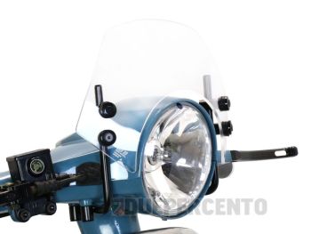 Parabrezza MOTO NOSTRA trasparente, per Vespa PX125-200/ PE/ Lusso/ ´98/ MY/ ´11