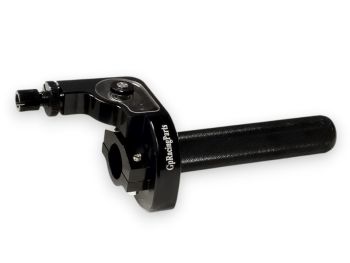 Comando gas rapido GPRACINGPARTS CNC nero anodizzato, ø20 mm
