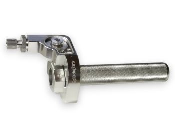 Comando gas rapido GPRACINGPARTS CNC argento anodizzato, ø20 mm