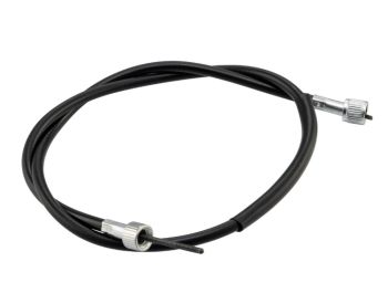 Cavo contachilometri con guaina L = 845 mm, nera avvitato/avvitato per PIAGGIO CIAO/ PX/ Grillo/ Boxer/ Boss