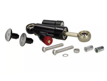 Ammortizzatore sterzo STD colore nero, incluso supporto per Vespa PX125-200E Lusso/​'98/​MY