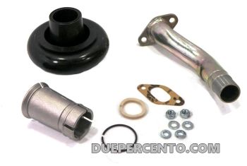 Kit collettore aspirazione DXC per SHB 19/19, 2 fori per Vespa 125 ET3/ Primavera