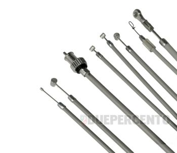 Kit cavi e guaine grigie in teflon per Vespa PX125-200/ PE/ MY/'11/T5