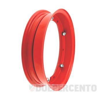 Cerchio RMS 2.10-10 rosso per Vespa 50/ 50 special/ ET3/ PX125-200/ P200E/ Rally 180-200/ T5/ GTR/ TS/ Sprint