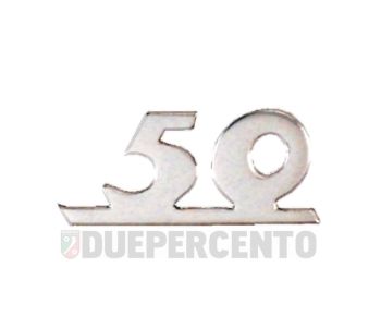 Targhetta "50" per scudo anteriore per Vespa 50 Special