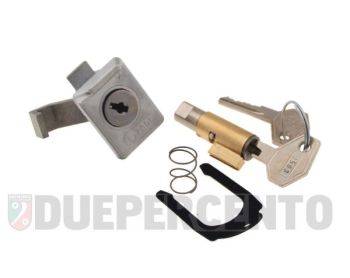 Kit serratura bloccasterzo 4mm, bauletto, ZADI per Vespa 50N/ L/ S / 50 Special/ R/ PV/ 125GT/ Sprint/ Sprint Veloce/ TS/ GTR/ Rally