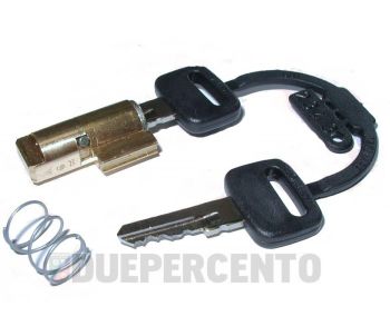 Bloccasterzo ZADI, l=31,5 mm, chiave in plastica, guida: 4mm per Vespa 50N/ 50 Special/ Primavera/ GT/ Sprint/ TS/ GTR, Super/ 160 GS/ 180SS