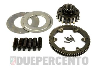 Rapporti secondari 24/63 denti dritti, PINASCO frizioni 8 molle, per Vespa 180-200 Rally /P200E/ PX200/ Cosa 125-200/ T5