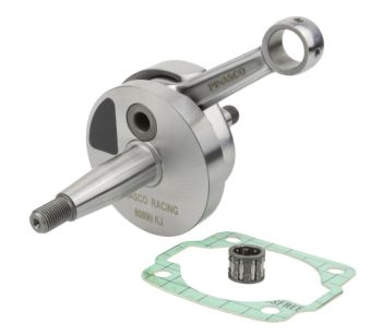 Albero motore PINASCO, anticipato, cono 20, biella 87, corsa 45 per Vespa 50/ 50 special/ PK50/S/ FL