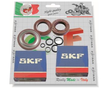 Kit revisione albero motore cono 19/20, SKF+CORTECO VITON+O-ring per Vespa 50/ 50 Special/ ET3/ Primavera/ PK/ XL/ FL