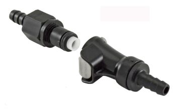 Sgancio rapido tubo benzina Øe 6mm. Øi 4mm.