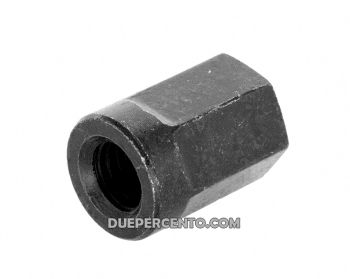 Dado M8x1,25 mm, esagonale, 10.9, acciaio zincato, nero galvanizzato, chiave 12mm, per cerchio tubeless Vespa/ Lambretta