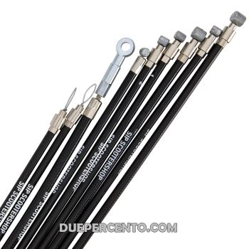 Kit cavi e guaine nere SIP PE Inliner per Vespa ET3/ Primavera/ ETS