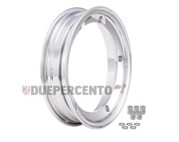 Cerchio in lega tubeless 2.0 SIP PERFORMANCE 2.10-10 alluminio cromato per Vespa 50/ 50 special/ ET3/ PX125-200/ P200E/ Rally 180-200/ T5/ GTR/ TS/ Sprint