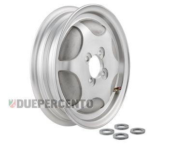 Cerchio chiuso in lega tubeless SIP PERFORMANCE 2.15-10 alluminio lucido per Vespa 150 GS VS1-4 - adatto per conversione cerchio 8" a 10"