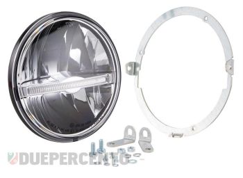 Fanale anteriore SIP PERFORMANCE LED con kit di montaggio per Vespa PX125-200/ P200E/ GTR/ TS/ RALLY