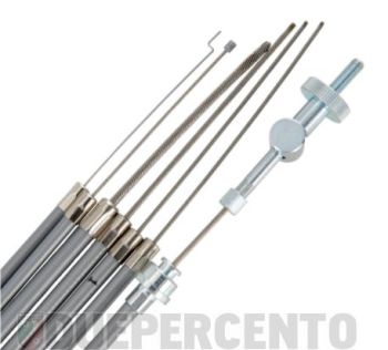 Kit cavi guaine SIP PERFORMANCE, PE Inliner, grigio per Vespa PX125-200 E Lusso/ Arcobaleno
