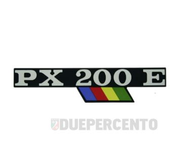 Targhetta "PX200E", per cofano per Vespa PX200 E Lusso/EFL/Arcobaleno