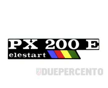 Targhetta "PX200E Elestart", per cofano per Vespa PX200 E Lusso/EFL/Arcobaleno/Elestart