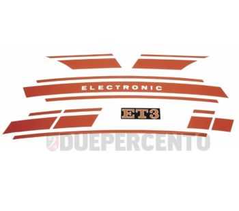 Serie adesivi Electronic "rossi" per Vespa 125 ET3