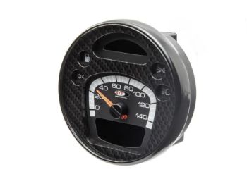 Contachilometri e contagiri SIP 2.0 Ø=105mm, fondo carbon look per LML Star 125-200 Star/​Deluxe/​Stella 2T/​4T